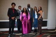 Shaquille O'Neal with some of his children (Image via Getty)